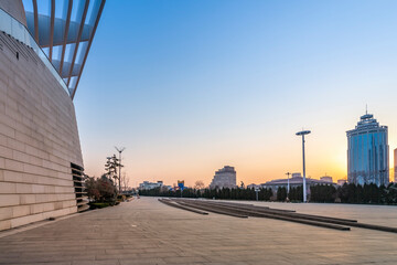 Fototapeta premium Modern urban architecture in Qingdao, China