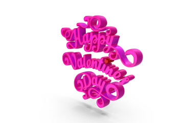 3d Happy valentines day