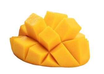 Beautiful delicious mango isolated on white table background.