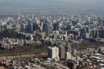 Fototapeta na wymiar Stadtansicht - Santiago de Chile