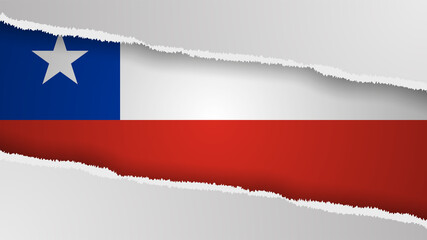 EPS10 Vector Patriotic background with Chile flag colors.