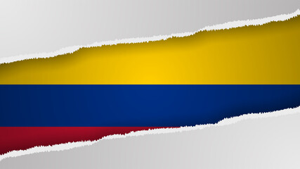EPS10 Vector Patriotic background with Colombia flag colors.