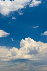 blue sky with clouds as background