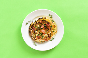 Roasted cabbage steaks