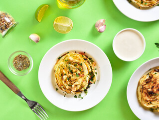 Roasted cabbage steaks