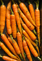 Roasted honey glazed carrots