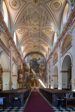 Church interior, Uherske Hradiste, Southern Moravia, Czech Republic