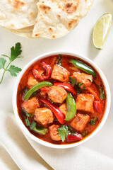 Thai style red chicken curry