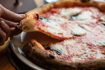Pizza Margherita Tomato Mozzarella and Basil Slice