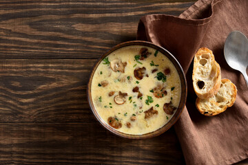 Creamy mushroom soup