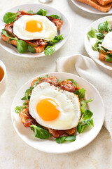 Open faced sandwiches