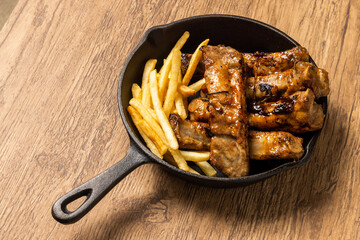 リブステーキ　American-style sparerib pork steak photo 