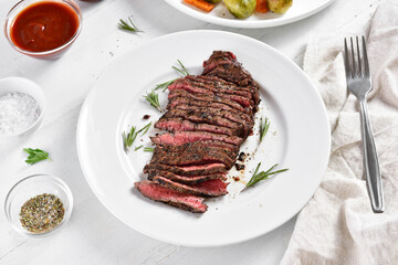 Grilled beef steak