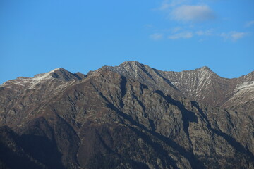 snow covered mountains