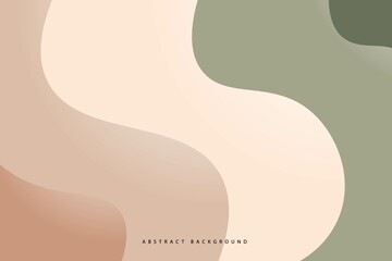 Abstract background with brown and green color cut style. vector illustration Eps10