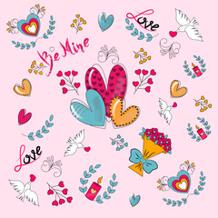 seamless pattern with butterflies