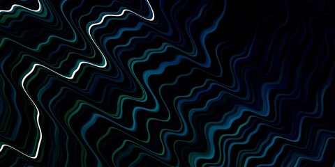 Dark Blue, Green vector template with curved lines.