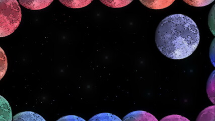 moon and stars