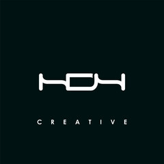 HDH Letter Initial Logo Design Template Vector Illustration