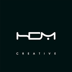HDM Letter Initial Logo Design Template Vector Illustration