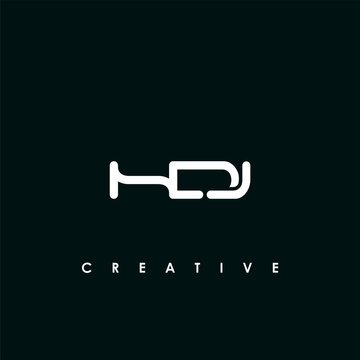 HDJ Letter Initial Logo Design Template Vector Illustration