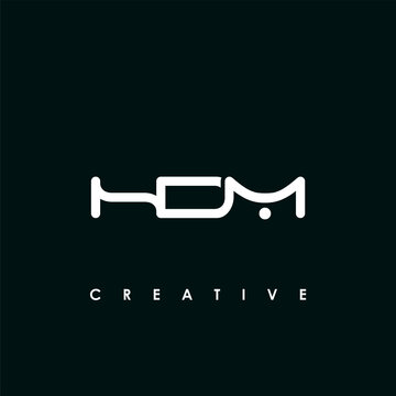 HDM Letter Initial Logo Design Template Vector Illustration