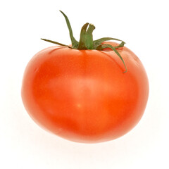 Ripe tomato on the white paper background. - 480367088