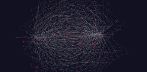 Prime numbers in 3D, math illustration