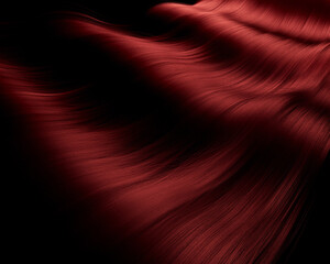 Wavey Draped Red Hair