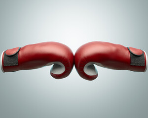 Boxing Gloves Coming Together
