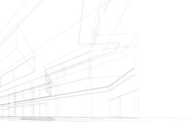 architectural sketch of a house