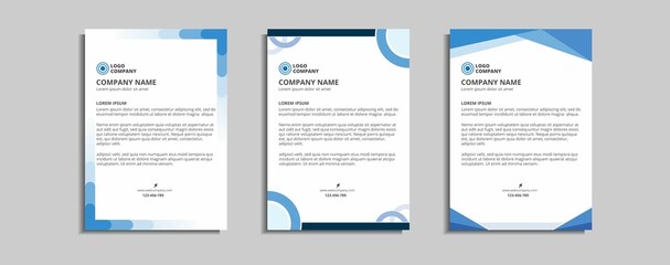 modern corporate letterhead template design