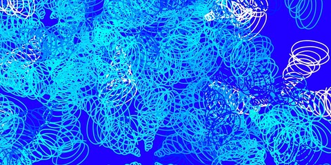 Light blue, green vector template with curves.