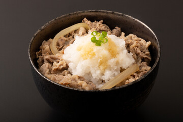 おろし牛丼