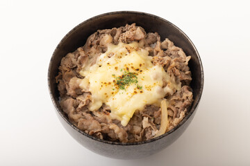 チーズ牛丼