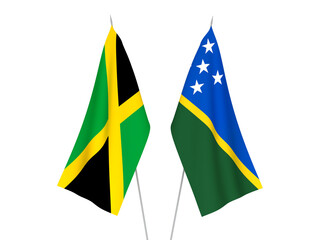 Jamaica and Solomon Islands flags