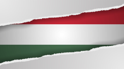 EPS10 Vector Patriotic background with Hungary flag colors.