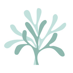 The logo of the plant kingdom, algae, seaweed, lichens, mosses.
