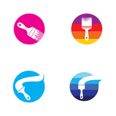 Paint Logo Template vector icon