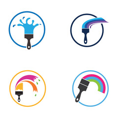 Paint Logo Template vector icon