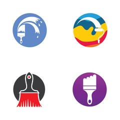 Paint Logo Template vector icon