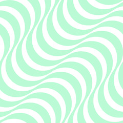 Fototapeta na wymiar Optical Diagonal Wavy Stripes Seamless Vector Pattern Stylish Trendy Colors Monochrome