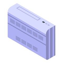 Old air conditioner icon isometric vector. Home system