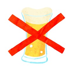 飲酒禁止のイラスト