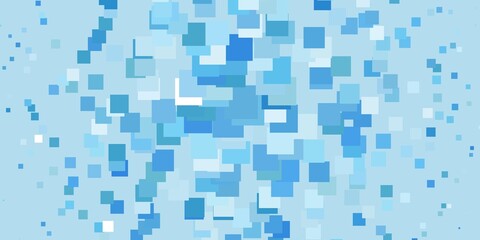 Light BLUE vector background with rectangles.