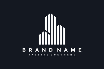 Fototapeta premium city building geometric logo