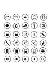 icons set of your mobile 