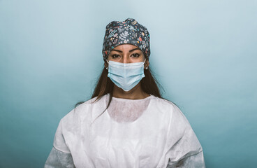 Image with medical staff, nurses and doctors. Concept about health care