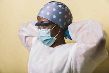 Image with medical staff, nurses and doctors. Concept about health care