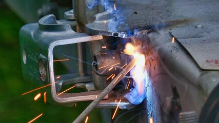 welder at work, photo as a background , welding background, welder at work - 480386291